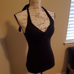 Black Bra Top halter Top. Xsmall